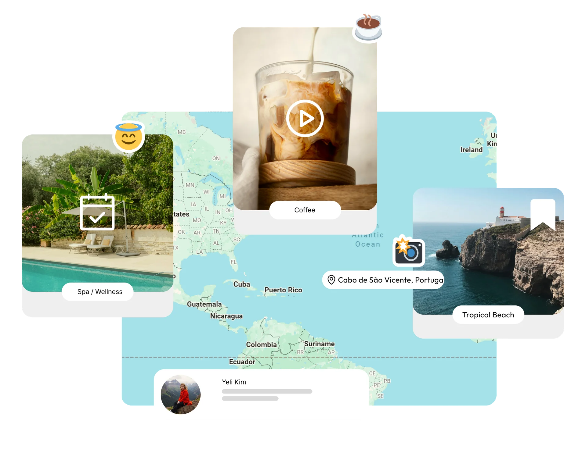 Map Preview showing vibe, routes, and reviews